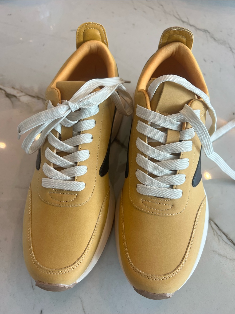 DV Casual Yellow Lace-Up Sneakers - Picture 2 of 11